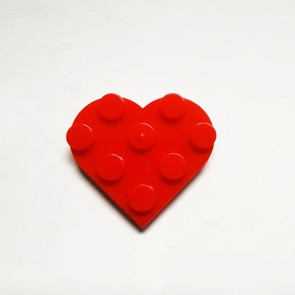 39613 Plate, Round 3 X 3 Heart/Plate, Round 6 X 6 Heart MOC Masterpieces Compatible Building Accessories Building Freedom 46342
