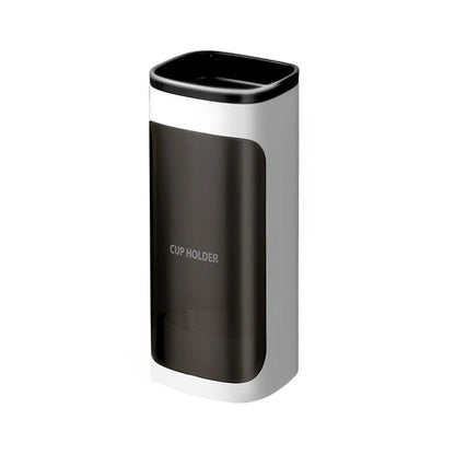 An der Wand montierte, automatisch herunterklappbare Einweg-Becherhalter für den Haushalt, stanzfreie Pappbecher, staubdichte Trinkbrunnengestelle