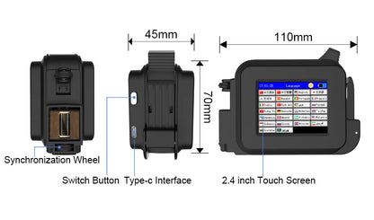 Plastic Bags Glass Bottle Manual Portable Inkjet Expiry Date Mini Date Printer With Fast Dry Ink