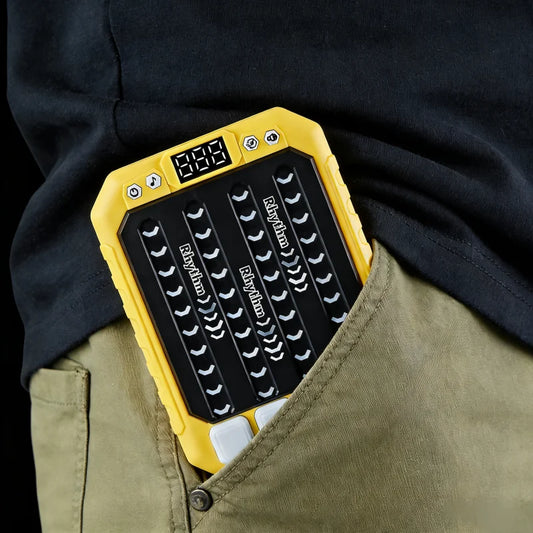 ZLang Montessori Pockets Travel Toy Electronic Music Rhythm Puzzle Game Machine Light up Education Sensory Fast Push Table Game