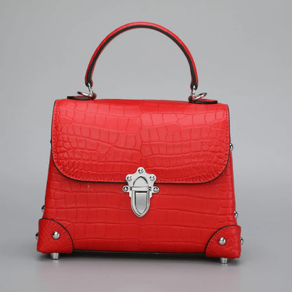 Custom Luxury Genuine Crocodile Leather Stylish Handbags for Women Elegent Ladies Woman Small Alligator Crossbody Shoulder Bags