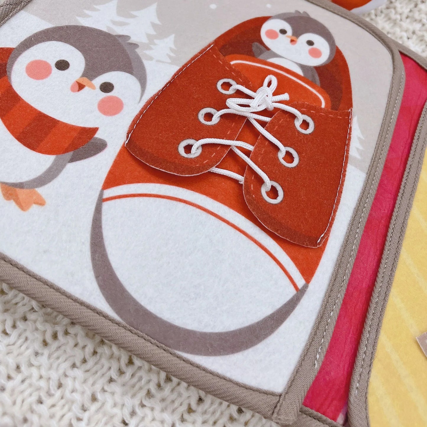 2025 Montessori Toys Toddlers Sensory Board Quiet Busy Book Christmas Gift Felt Wood Materials Bag Unisex