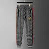 Casual Stretch Cotton Men's Clothing Fleece Printing Pants for Men's Pants