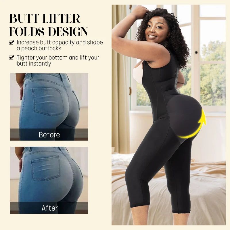 Abdomen Control Waist Trainer High Compression Garments Stage 1 Post Surgery Butt Lifter Fajas Colombianas Shapewear for Women
