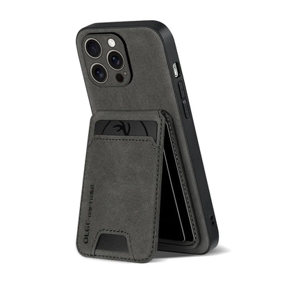 Business Fashion Anti-Fall TPU Material for 16Pro Max Case with Card Bag & Phone Grip 5 Colors Fy Brand