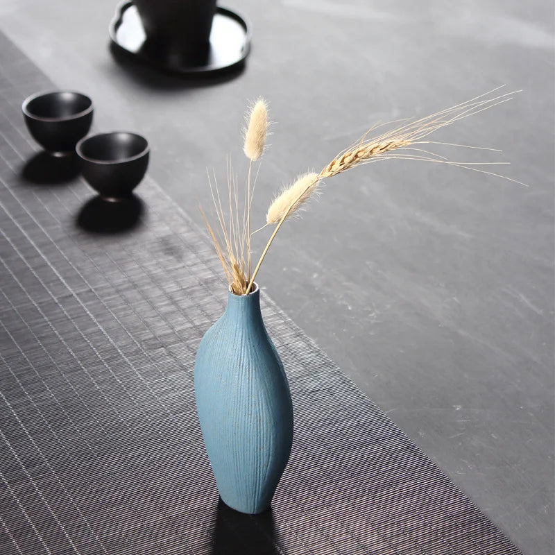 Stoneware Vase Japanese Retro Mini Floret Creative Porcelain Bottle Tea Ceremony Crafts Hydroponic Flower Pot