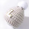 New European and American Fashion Wool Knitted Hat for Children Optional Letter Baby Warm Hat Baby Cap for Outdoor Scenes