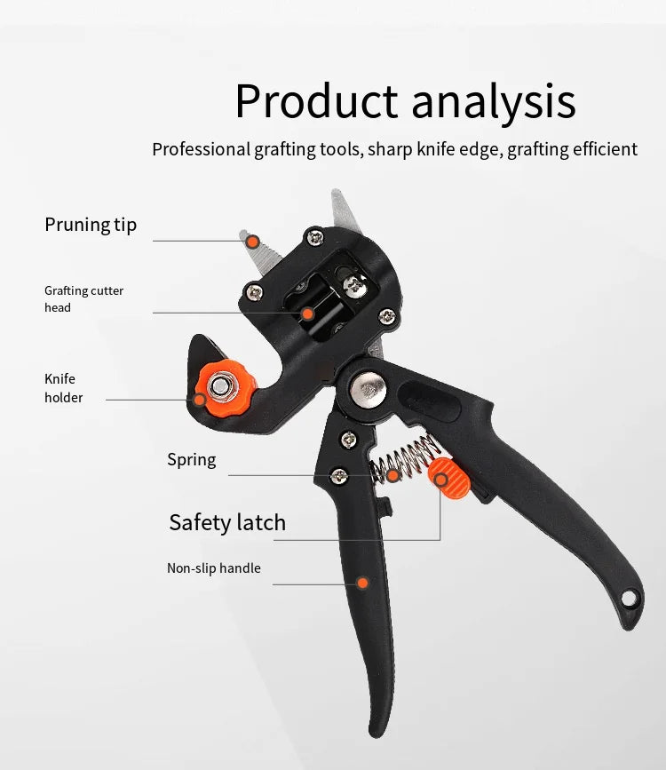 Dropship Omega-Cut Grafting Tool/Pruner for Fruit Trees and Grape Vines Grafting Machine Device Garden Graft Pruner Shear