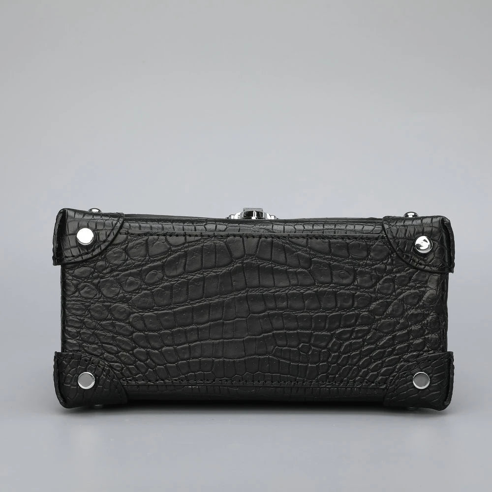 Custom Luxury Genuine Crocodile Leather Stylish Handbags for Women Elegent Ladies Woman Small Alligator Crossbody Shoulder Bags