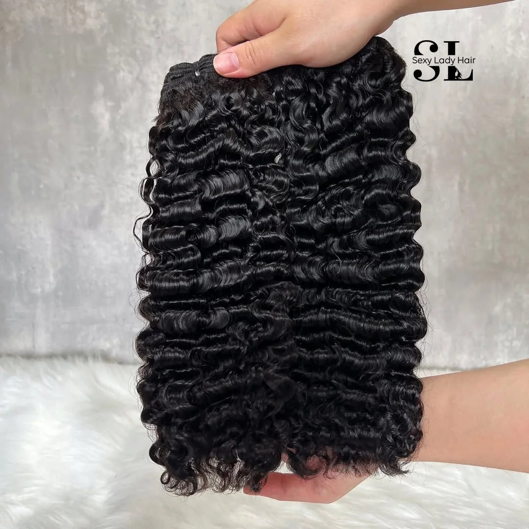 Grade Virgin Remy Raw Human Hair Weaving Extension Fast Shipping Natural Wavy Cambodian Burmese Curly Hair with Cuticle Aligned
