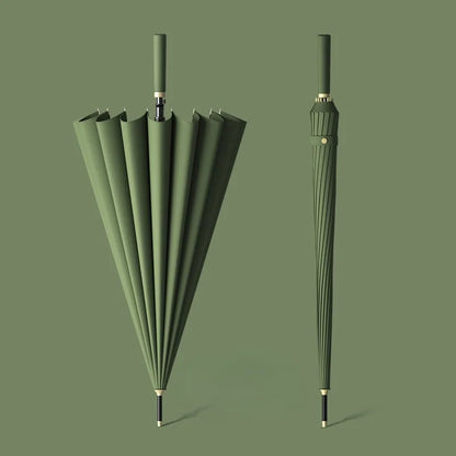 Modern Design Style 24 Bone Straight Automatic Manual UV Logo Umbrella Multi-Color Business Adults Suitable Portable