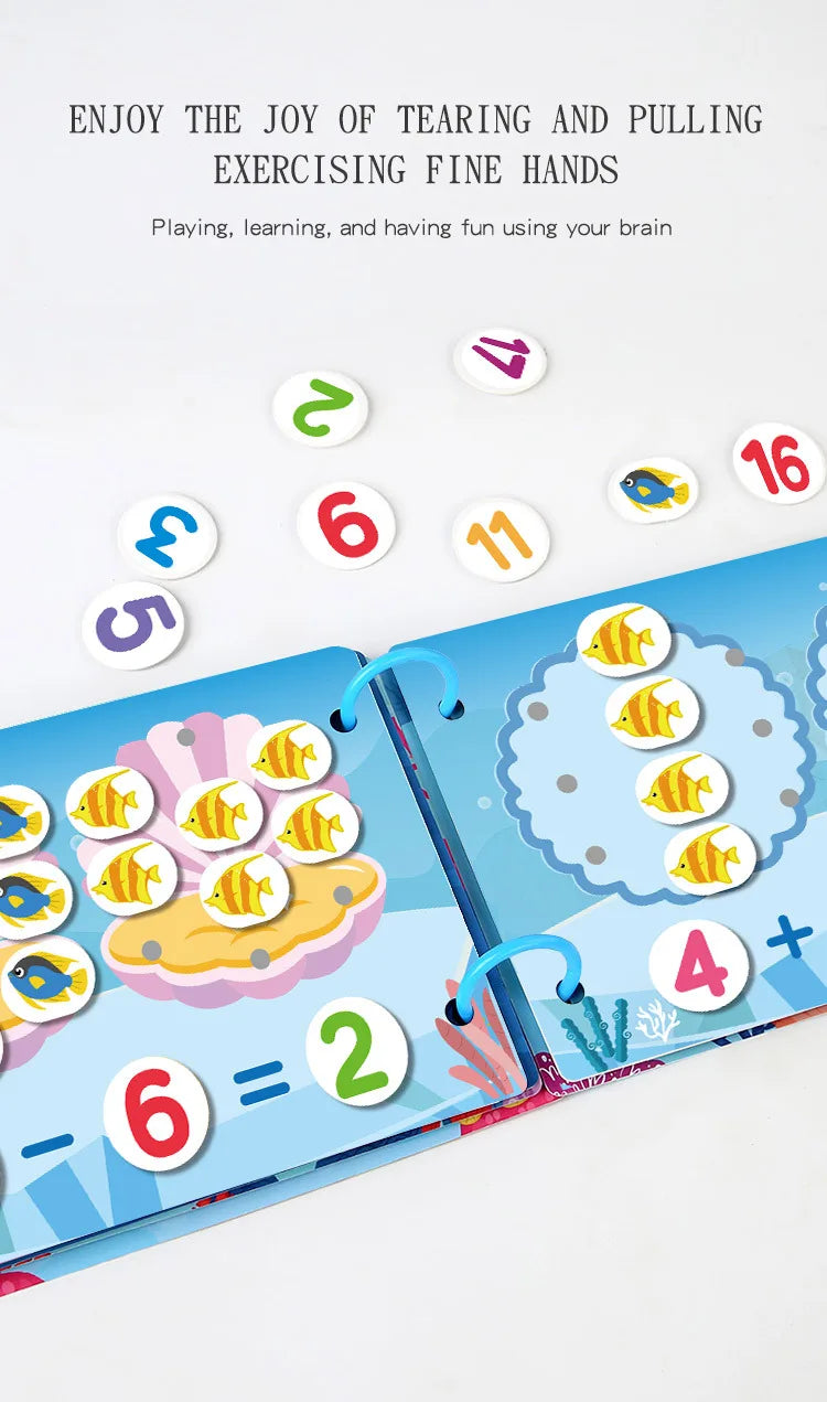 Montessori Educational Toys Preschool Kindergarten Learning Busy Book Sticker Activities for Kids Picture Books XH XHCP-241105