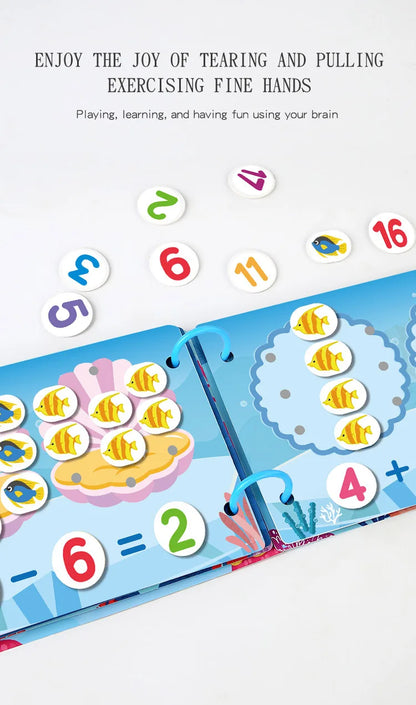 Montessori Educational Toys Preschool Kindergarten Learning Busy Book Sticker Activities for Kids Picture Books XH XHCP-241105