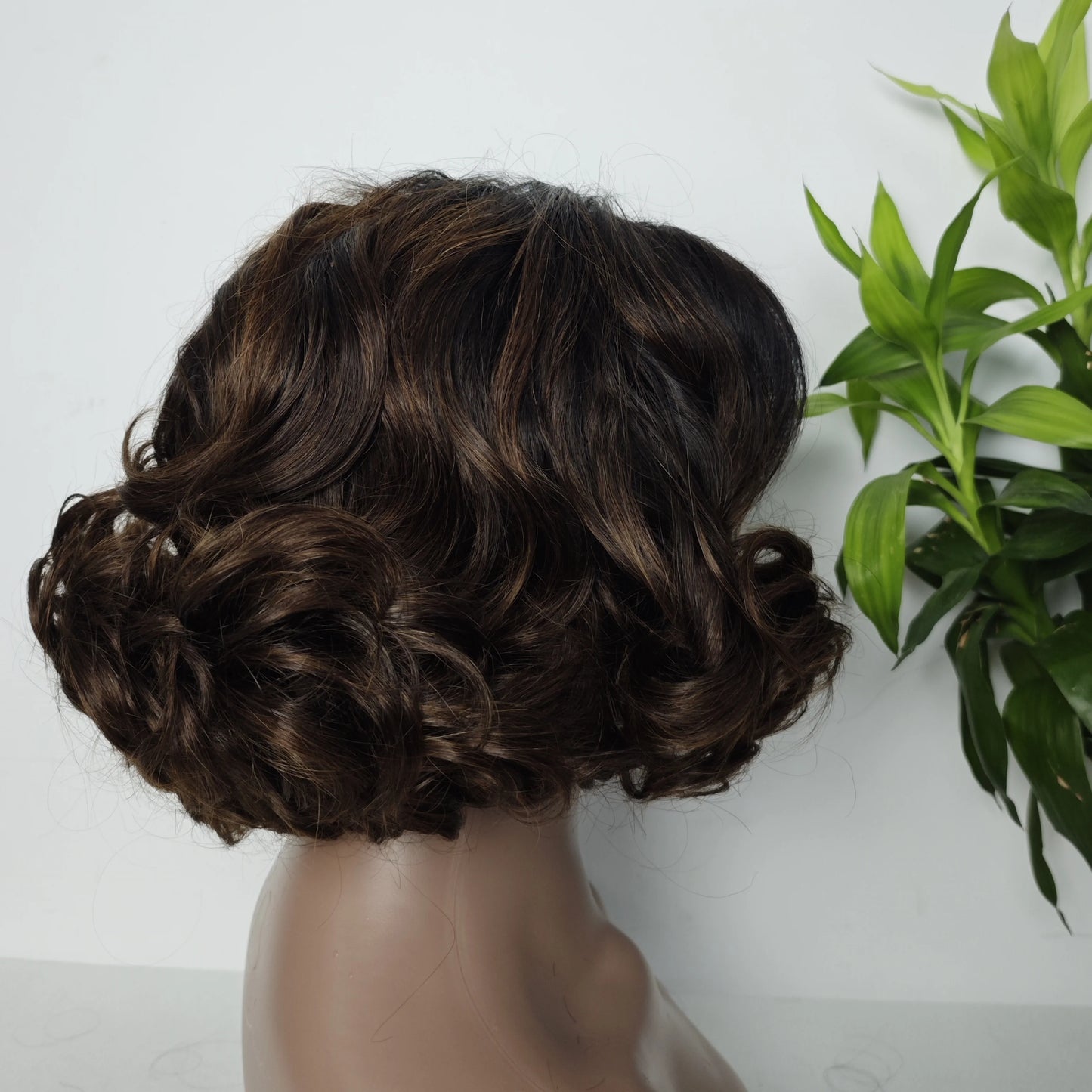 Wholesale Super Double Drawn Fumi Egg Curly Loose Wave 5*5 Glueless Wigs  Human Hair Wig for Women