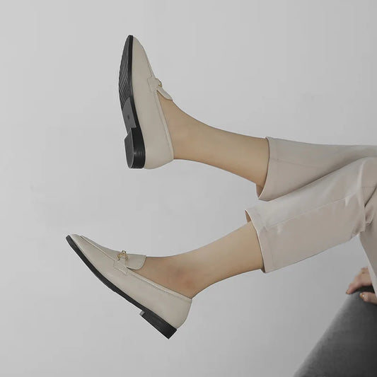 New Arrival Tassel-Trimmed Slip-On Loafers  Chunky Sole Women's Fashion Shoes with Platform Design Shoes