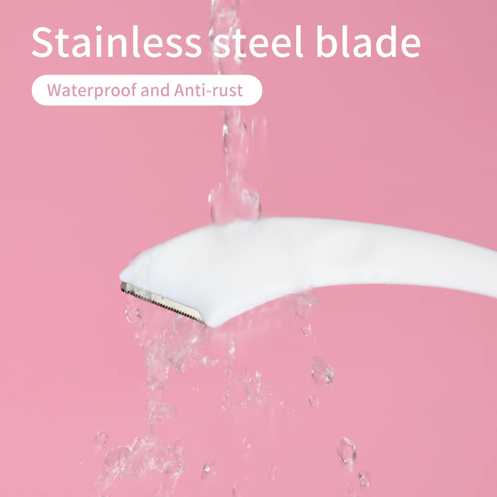 3pcs Eyebrow Trimmer Set Stainless Steel Curved Eyebrow Razor Eyebrow Scissors With Comb Beauty Tool for Beginners