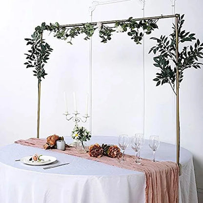 HOT SALE Over the Table Rod Stand With Clamps Adjustable Metal Balloon Table Arch Decoration for Wedding Party Supplies