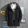 Couple Thick Hooded Long Men Winter Coats Duck Down Jacket Puffer Coat Men's Outdoor Down Coat Hooded Jacket