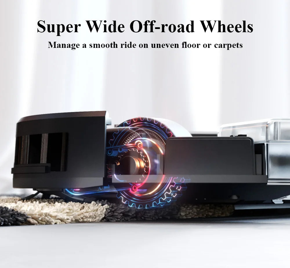 Robot Vacuum Cleaner G20S, 6000Pa Suction,Remote Upgrade, 2 in1 Wet Dry Mop, Wifi App, Smart Vaccum Auto Floor Washing for Home,