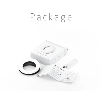 Portable LED Selfie Ring Light Flash For Mobile Phone Laptop Fill Light For Youtube VK Video USB Rechargeable Clip Ring Lamp