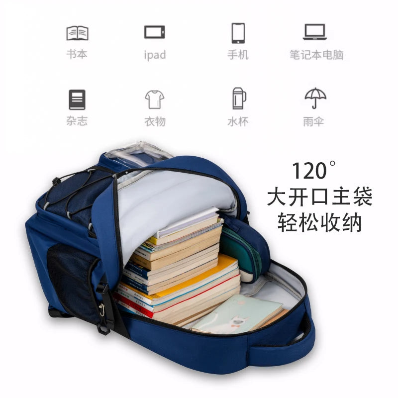 18 Inches Big Capacity School Bags Mochilas Escolares Teen Backpack for Boys Girls High School Students Backpack to School