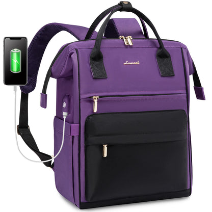 LOVEVOOK Hot Sell Bag 15.6 Inch Waterproof  Multifunction Nylon USB Charger Backpack Business Travel Laptop Backpack