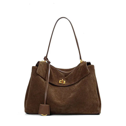 Women Bags Manufacturer Bags Luxury Genuine Leather Suede Tote Bag Custom Popular Women Shoulder Bag Handbag Trendy Hand Bag