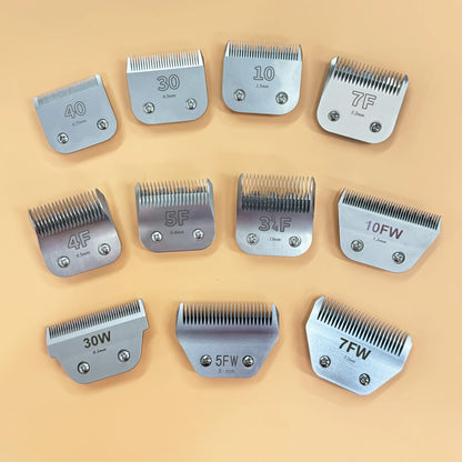 Good Quality Dog Clipper Pet Grooming Blade 10# 30# 40# 7F 5F 4F 3F A5 Parts Blade for A5 Pet Clipper Blades Dog in Stock