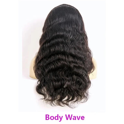 6x4 Transparent Lace 150% 180% 250% Density Bleached Knots Pre-Plucked for Women Body Wave Human Hair Wig Lace Front