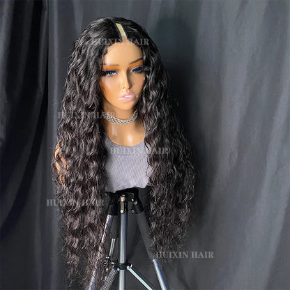 Wholesale Brazilian Indian Raw Remy Virgin Human Hair Natural Wave I Part Wig
