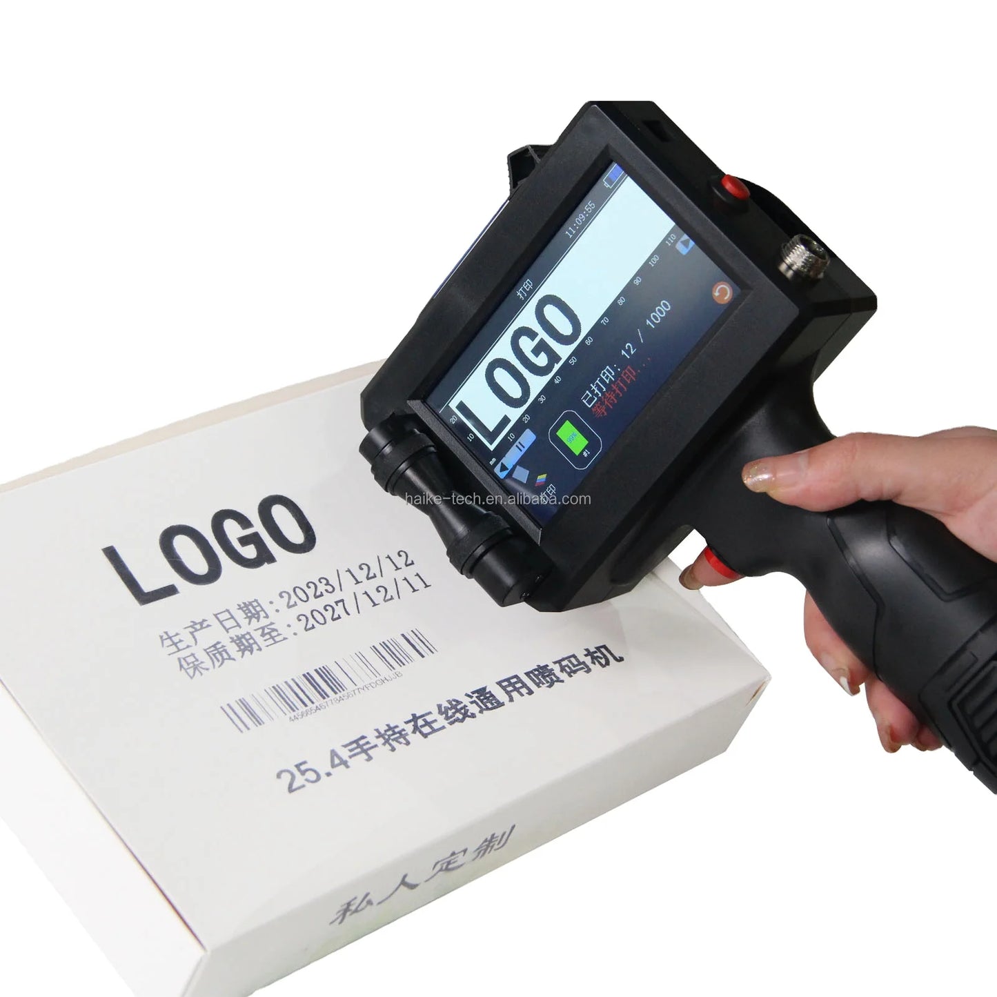 Expiry Date Stamp Portable Mini Inkjet Printer With Ink Cartridge