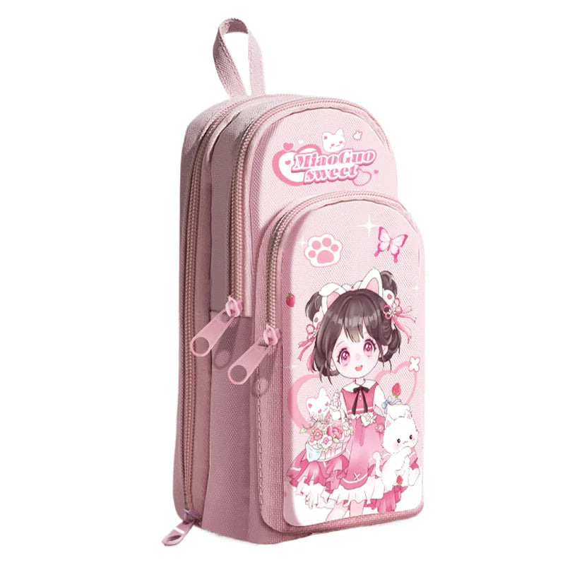 Small Backpack Shaped Panda Pencil case for Gift Cute and Dirt Resistant Pencil Box School Stationery for Kids Student Supplies