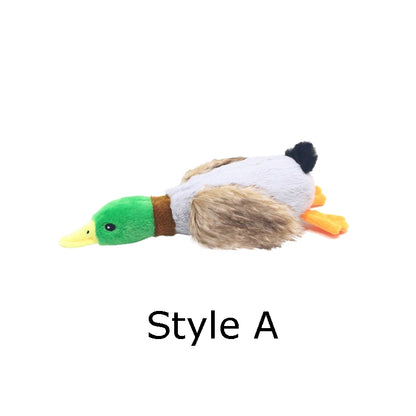 Cute Plush Duck Dogs Squeak Toys Funny Pet Play Intereactive Chew Toy for Small Medium Dog Pets Supplies Accessories