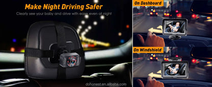 New Design 4.3 Inch Car Baby Camera Real Time Monitoring Kit for Vehicle Rear Seat Safety Viewing