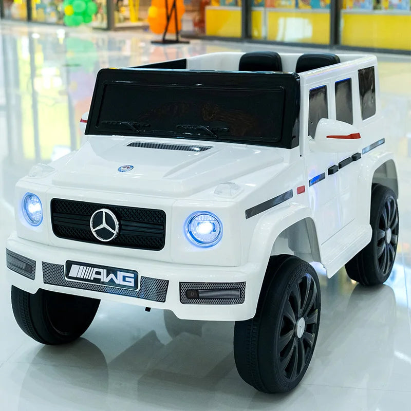 12V 10A Four Drive Electric Car Toy for Kids Remote Control Off-Road Baby Ride Plastic Vehicle for Outdoor Usage EVA Wheels New