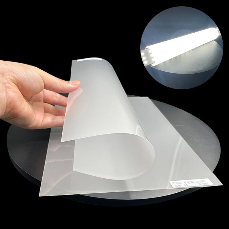 210um 0.21mm LGT188T PET Transparent LED Light Adhesive Diffuser Film Rolls Cutting Service