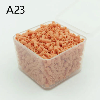 2.6mm Mini Beads/1200pcs/Box Packing Hama Beads Easy to Store For Kids Perler Iron Beads Fuse Handmade Gift Children Toy