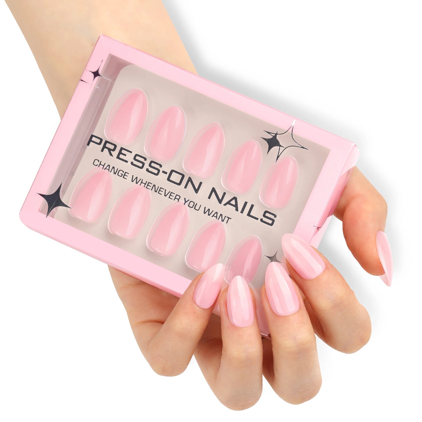 Solid Color press on nails wholesale short fake nails high quality false nails acrylic pmma  custom label Drop Shipping