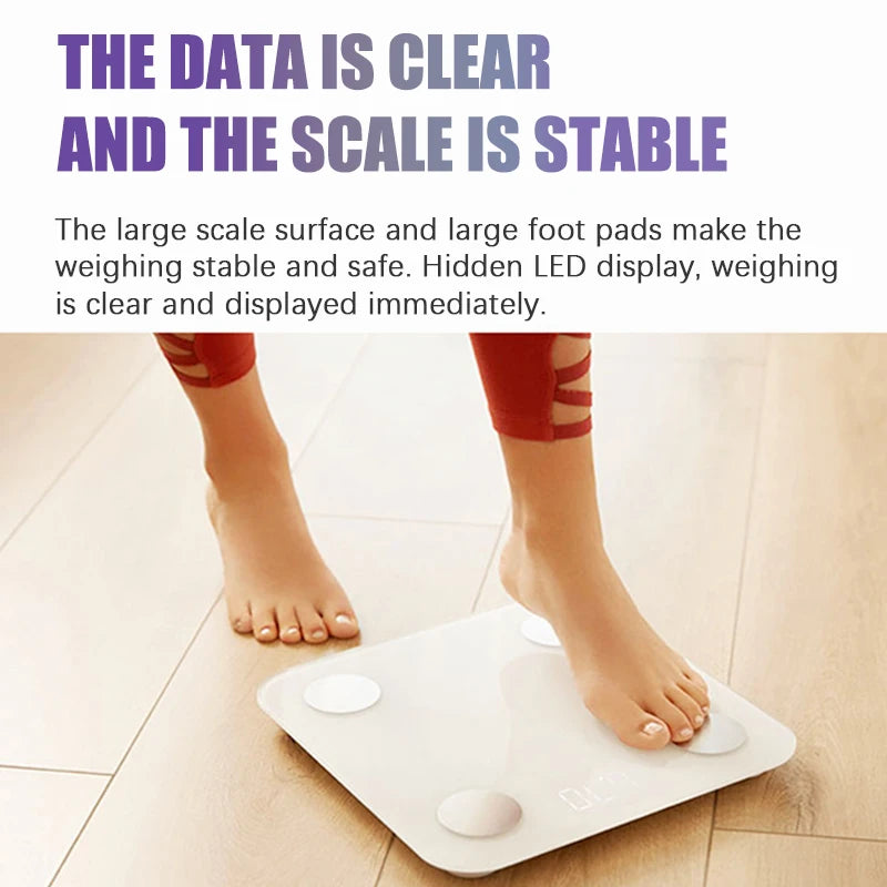 High Quality Household Free App Connected Body Fat Digital Weighing Smart Scales Bmi Highly Accurate  Body Fat Scale