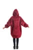 China Factory Oversized Winter Kids Wearable Hoodie Blanket Winter Custom Sherpa Hooded Blanket Kids Wearable Christmas Blanket