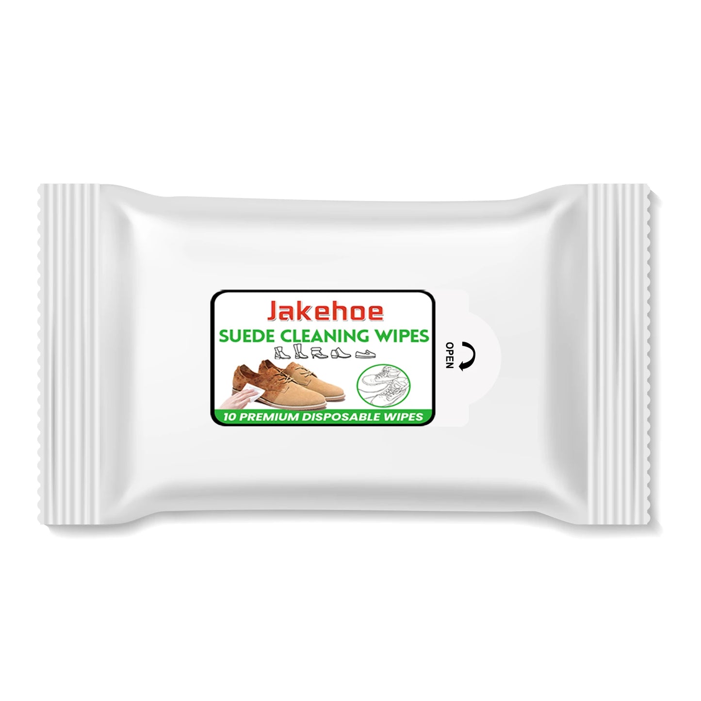 Jakehoe Shoe Wipes, Leather Shoes Sneakers Wallet Leather Sofa Multi-Purpose No-Wash Decontamination Cleaning Wipes