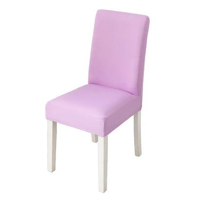 Simple Modern Household Dining Chair Slipcover Half-Pack Stretch Polyester Cover Wear-Resistant and Dustproof