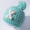New European and American Fashion Wool Knitted Hat for Children Optional Letter Baby Warm Hat Baby Cap for Outdoor Scenes