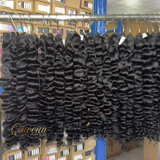 Wholesale Raw Brazilian Human Hair Raw Virgin Cuticle Aligned One Donor Hair Bundles Weave Indian Wavy Curly
