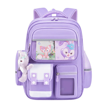 Fashion British Style Students 1-6 Grade School Bags to Reduce the Burden of Lightweight Shoulder Bag Mochila Escolar