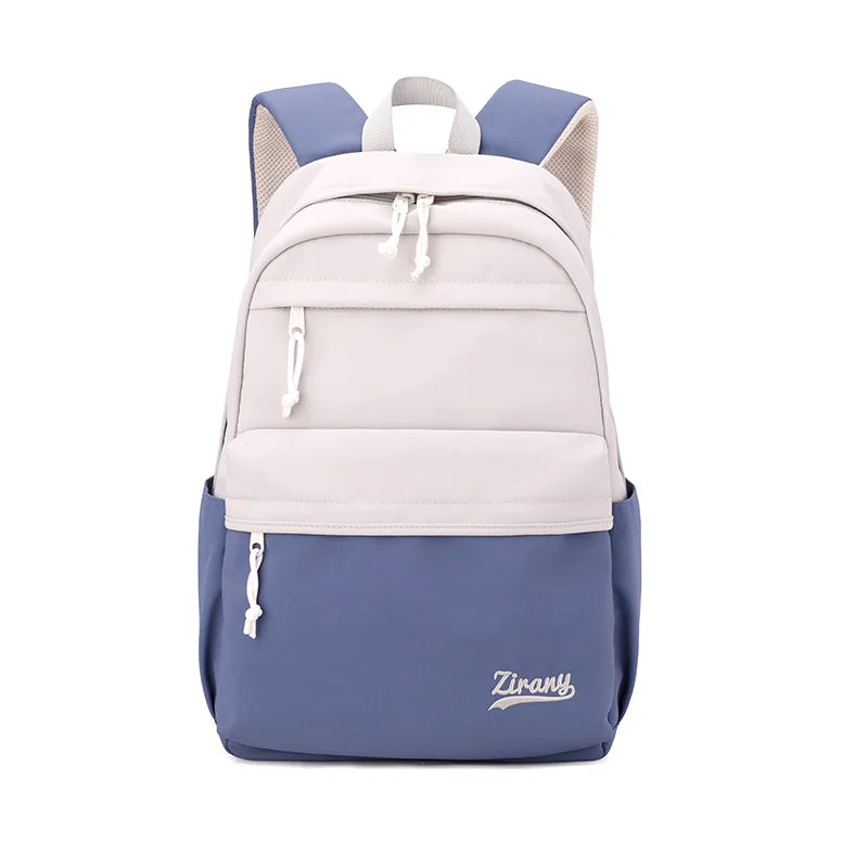 Most Popular High School Student Backpack Fashionable Waterproof Nylon Lining Simple Design Book Bags for Teens