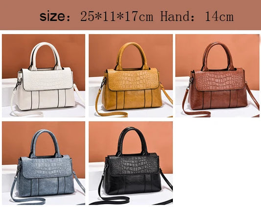 2022 New Western Style Simple Fashion Atmosphere Texture Casual PU Single Portable Shoulder Girls Crossbody Bags Ladies Handbags