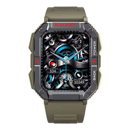 Yk01 Hd 1.83 Inch Ips Screen All Day Heart Rate Detection Bt Sports Smartwatch Multi-language Push 300 Mah Battery Smart Watch