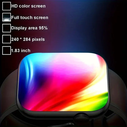 2025 Hot New 2.01-inch Touchscreen Dual-Strap Smartwatch, Unisex, Call Function, Step and Calorie Tracking, Call and Message