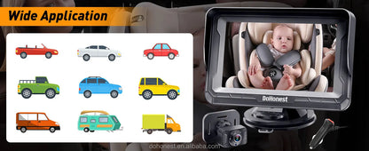 New Design 4.3 Inch Car Baby Camera Real Time Monitoring Kit for Vehicle Rear Seat Safety Viewing